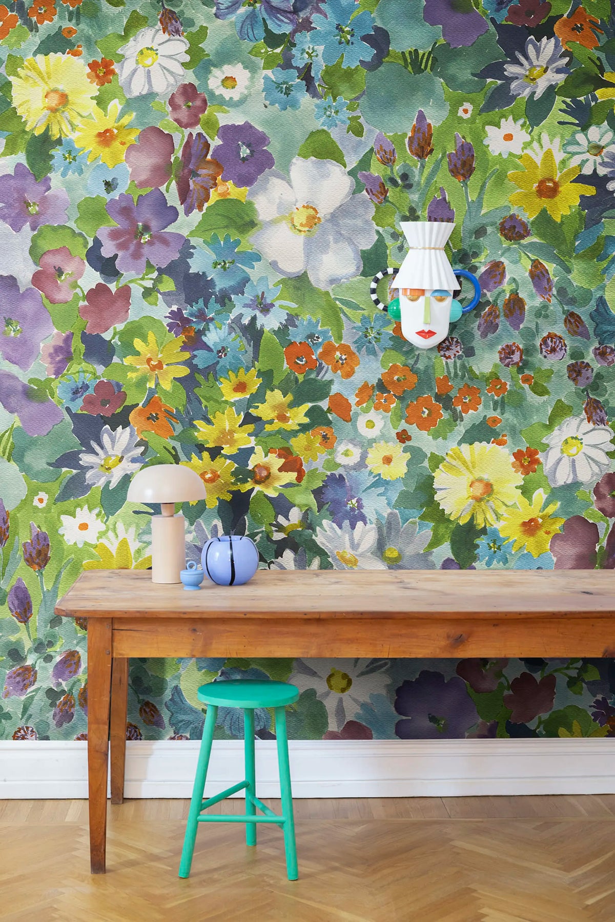 Summer Field, Happy Mural Wallpaper - room preview 03