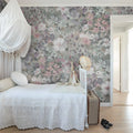 Summer Field, Dusty Pink Mural Wallpaper - room preview 03