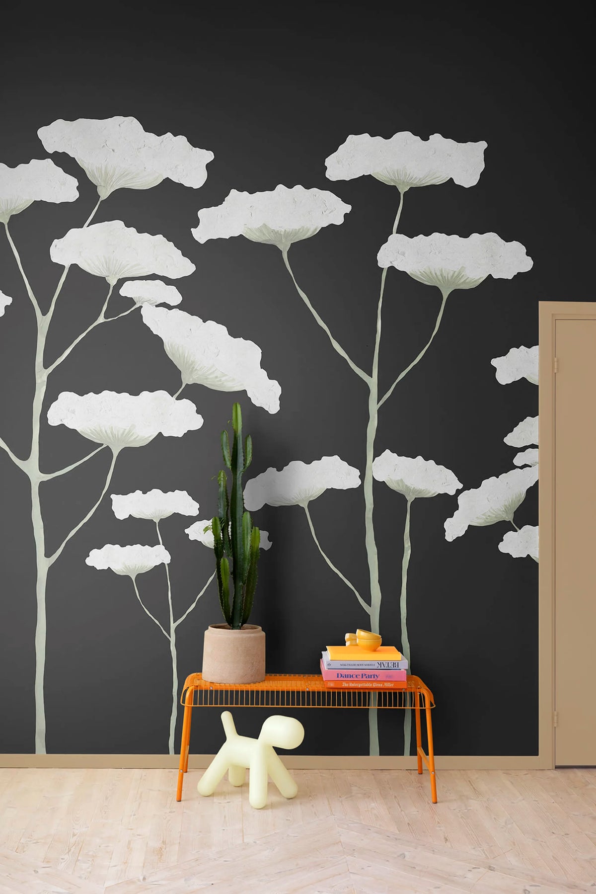 Dara, Midnight Mural Wallpaper - room preview 03