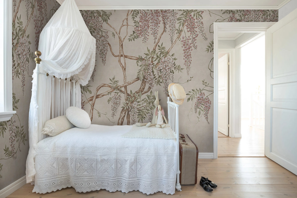 Wisteria Tree, Sand Mural Wallpaper - room preview 03