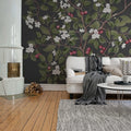Cherries, Midnight Mural Wallpaper - room preview 03