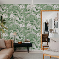Chestnut, White Mural Wallpaper - room preview 03