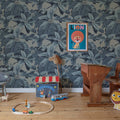 Chestnut, Blue Mural Wallpaper - room preview 03
