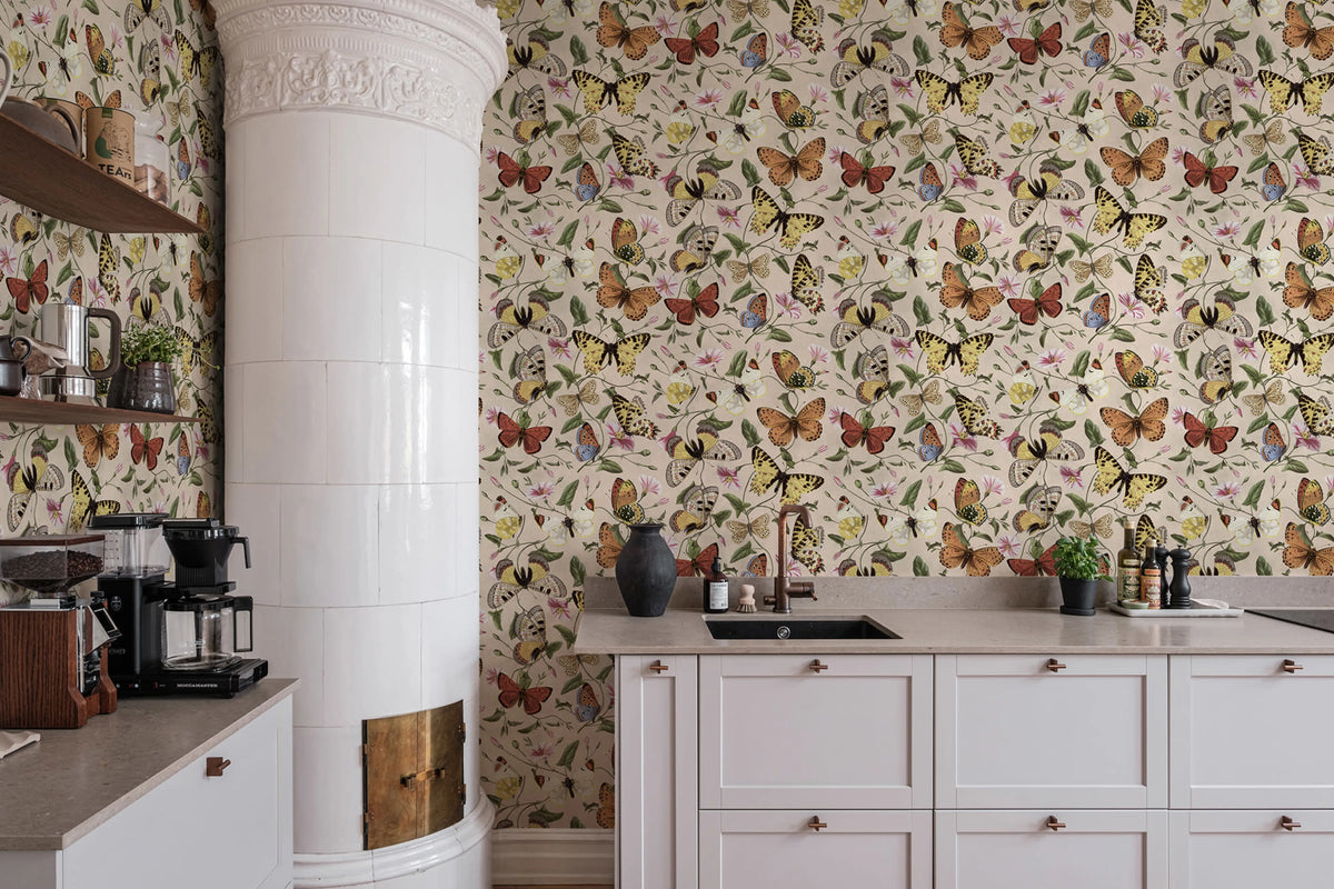 Butterflies, Color Mural Wallpaper - room preview 03