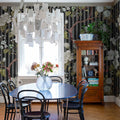 Rose Stripe, Midnight Mural Wallpaper - room preview 03