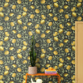 Lemon Tree, Dark Green Mural Wallpaper - room preview 03