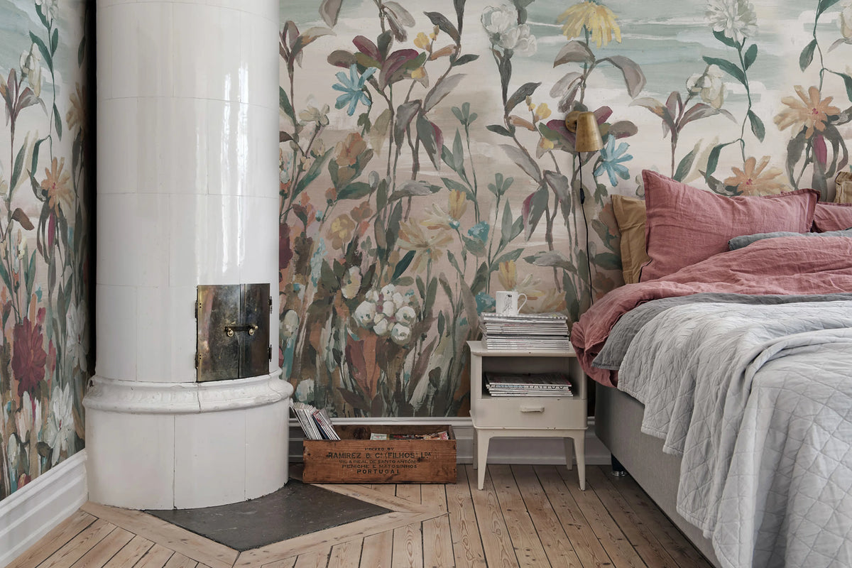 Misty Garden, Autumn Mural Wallpaper - room preview 03