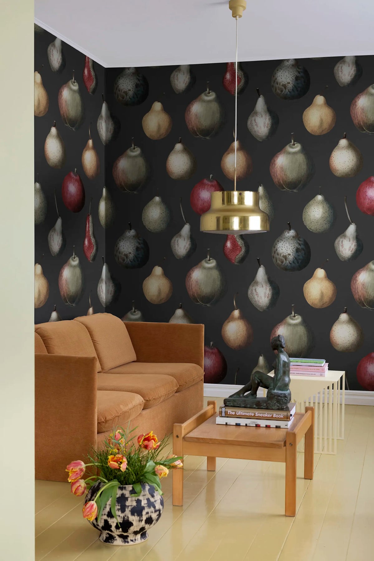 Vintage Pear, Midnight Mural Wallpaper - room preview 03