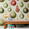 Vintage Pear, Happy Mural Wallpaper - room preview 03