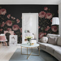 Sweet Buttercups, Midnight Mural Wallpaper - room preview 03