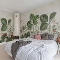 Wild Strawberries, Green Mural Wallpaper - room preview 03