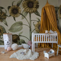 Sunflower, Yellow Mural Wallpaper - room preview 03