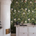 Rose Hip, Midnight Mural Wallpaper - room preview 03