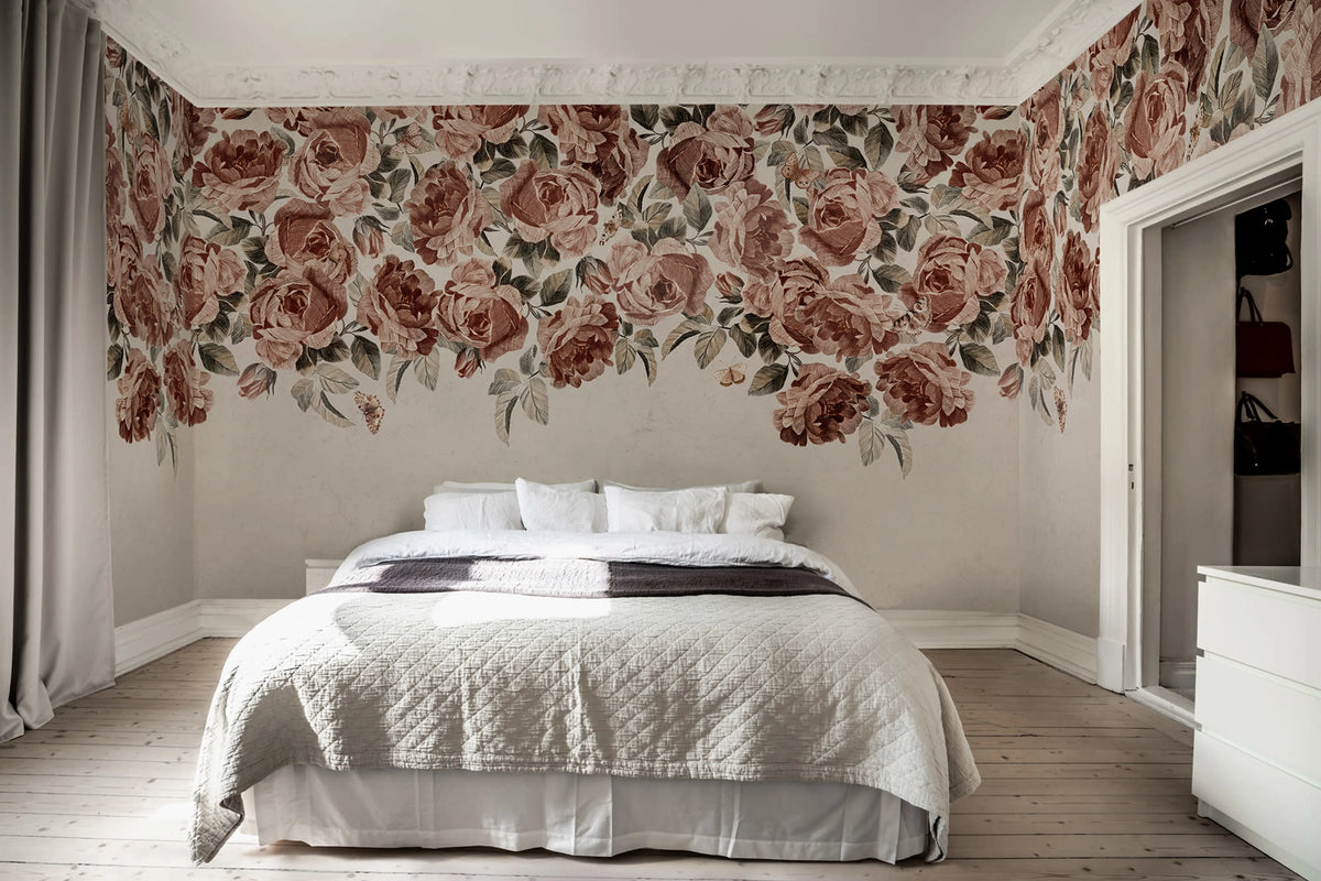 Rose Plenty, Pink Mural Wallpaper - room preview 03