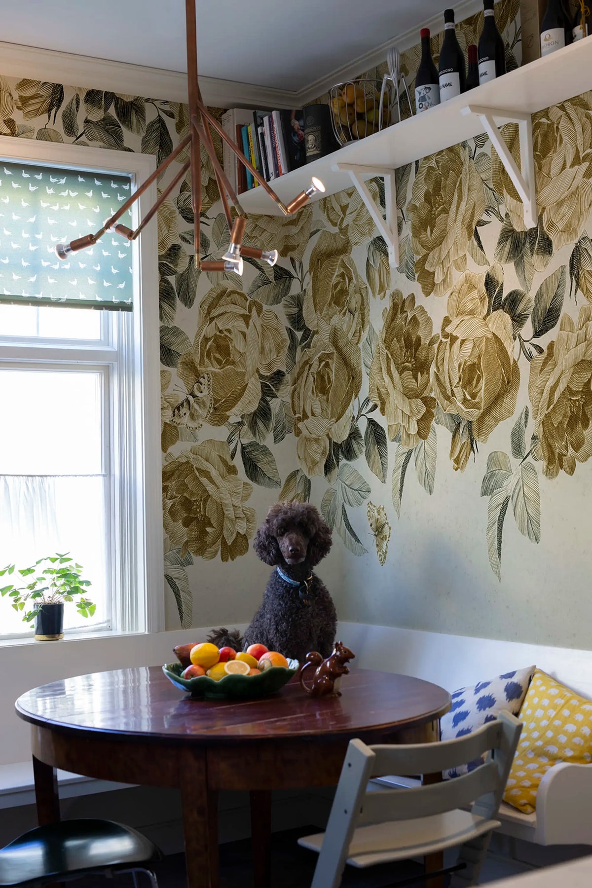 Rose Plenty, Yellow Mural Wallpaper - room preview 03