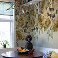 Rose Plenty, Yellow Mural Wallpaper - room preview 03