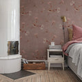 Grandmother Dress, Pink Mural Wallpaper - room preview 03