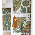 Peony Delight, Saffron Mural Wallpaper - room preview 03