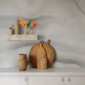 Formed by Time, White Mural Wallpaper - room preview 03