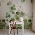 Faded Dreams, Green Mural Wallpaper - room preview 03