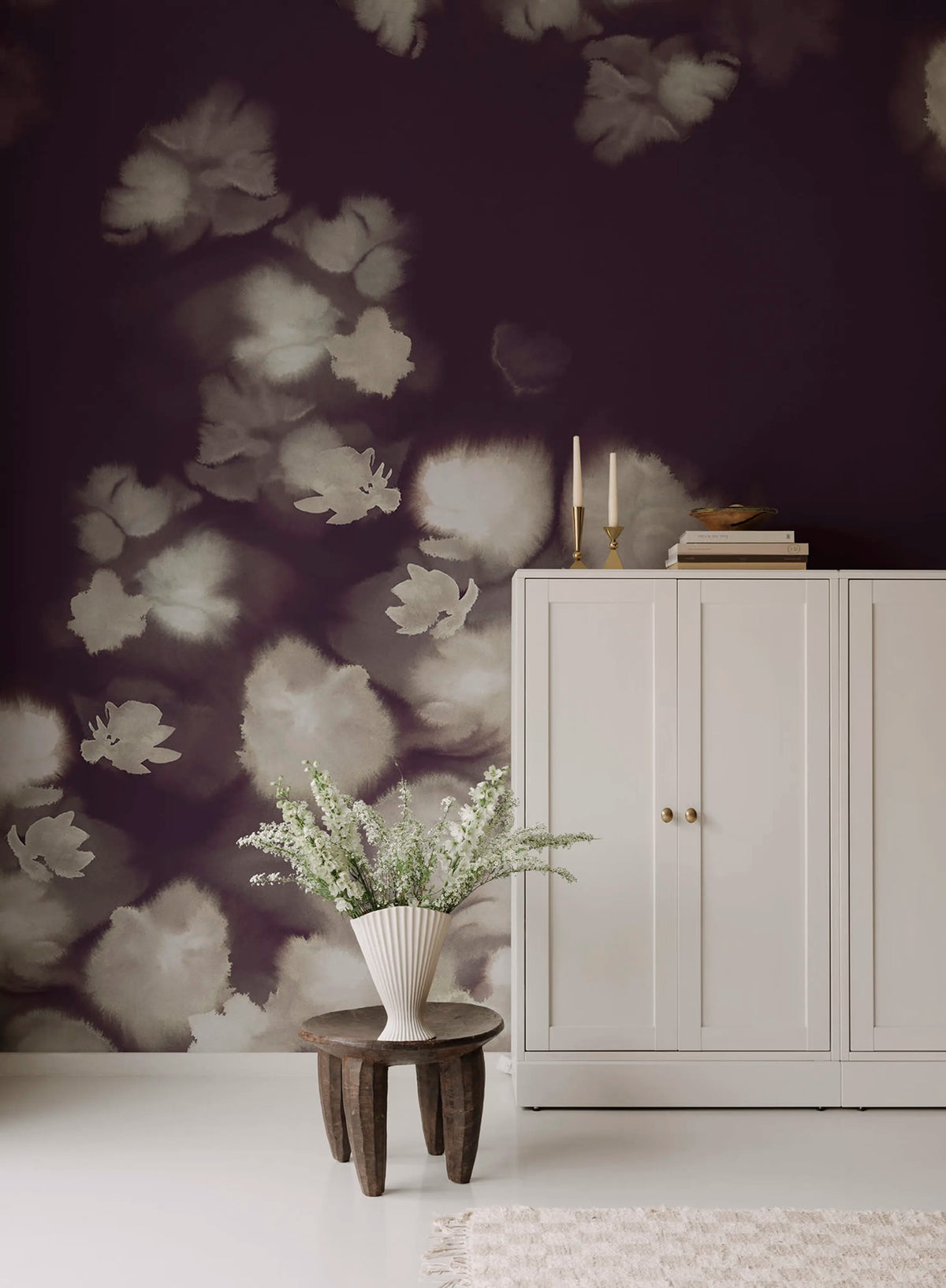 Faded Dreams, Brown Mural Wallpaper - room preview 03