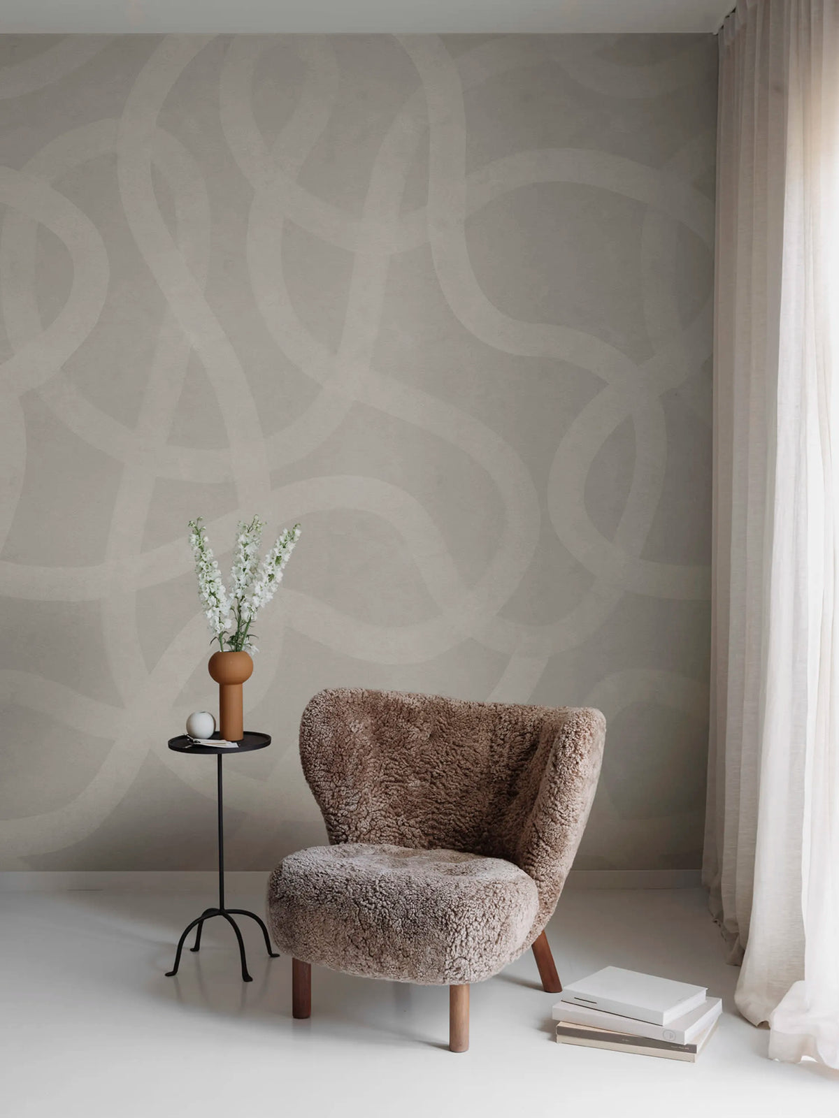 Serpentine, Sand Mural Wallpaper - room preview 03