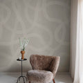 Serpentine, Sand Mural Wallpaper - room preview 03