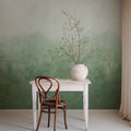 Ash Gradient, Green Mural Wallpaper - room preview 03
