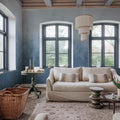 Ash Gradient, Blue Mural Wallpaper - room preview 03