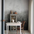 Ash Gradient, Graphite Mural Wallpaper - room preview 03
