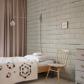 Flight of Tiles, Clay Mural Wallpaper - room preview 03