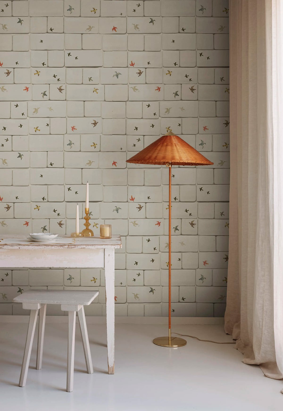 Flight of Tiles, Multi Mural Wallpaper - room preview 03