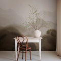 Flowing Hills, Brown Mural Wallpaper - room preview 03