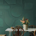 Clay Figures, Emerald Mural Wallpaper - room preview 03