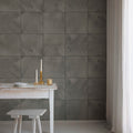 Craft Tiles, Gray Mural Wallpaper - room preview 03