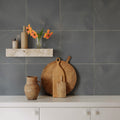 Craft Tiles, Light Blue Mural Wallpaper - room preview 03