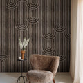 Happy Hills, Walnut Mural Wallpaper - room preview 03