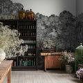 Belle Buisson, Black Mural Wallpaper - room preview 03