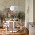 The Temple, Pink Mural Wallpaper - room preview 03