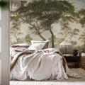 The Green Forest, Morning Mural Wallpaper - room preview 03