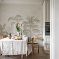 Jungle Horizon, Beige Mural Wallpaper - room preview 03