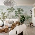 Jungle Horizon, Green Mural Wallpaper - room preview 03