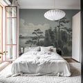 Lake View, Blue Mural Wallpaper - room preview 03