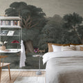 Jungle Forest, Dark Mural Wallpaper - room preview 03