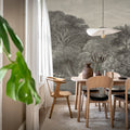 Jungle Forest, Beige Mural Wallpaper - room preview 03