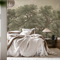 Vintage Oaks, Green Mural Wallpaper - room preview 03