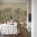 Vintage Oaks, Beige Mural Wallpaper - room preview 03