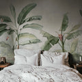Tropical Palms, Vintage Mural Wallpaper - room preview 03