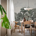 Bellewood Clouds, Blue Vintage Mural Wallpaper - room preview 03