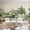 Retro Jungle, Green Mural Wallpaper - room preview 03